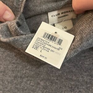Club Monaco Heather Gray Cashmere Knit